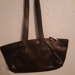 black groom leather bag